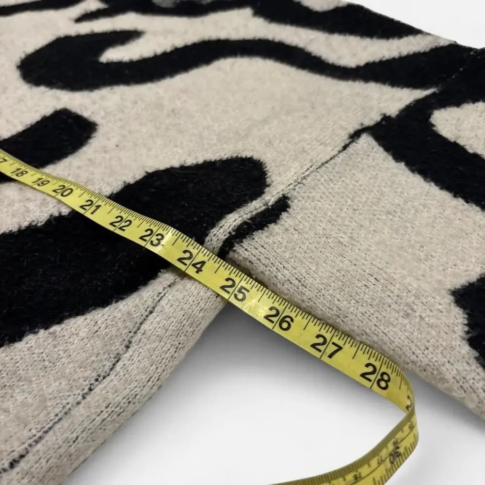Crescent abstract knit sweater xs